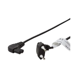 Καλώδιο Τροφοδοσίας LogiLink Euro plug 90°IEC plug 90°0.75m bk