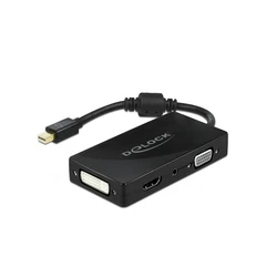 Αντάπτορας Mini DisplayPort Delock 1.2 > VGA/HDMI/DVI/Audio Bu 4K passiv