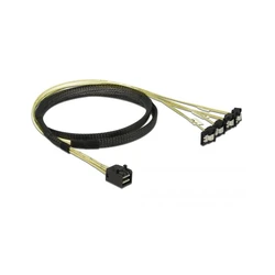 Καλώδιο Delock SAS MiniSAS HD SFF-8643 > 4xSATA 7Pin gew. 1.0m