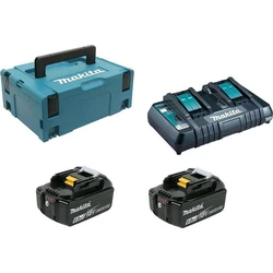 Φορτιστής Εργαλείων Makita Energy Kit 198077-8 2x BL1860B + DC18RD