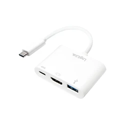 Docking Station USB LogiLink 3.1 Typ C > HDMI,Displayport 1.2 & USB