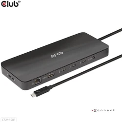 Docking Station Club 3D Thunderbolt4 11-in-1 > 3xThunderbolt/3xUSB M/F