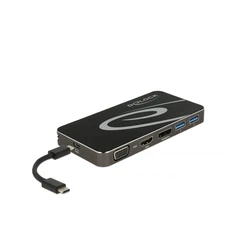 Docking Station Delock USB Type-C 3.2 4K HDMI + DP USB Hub