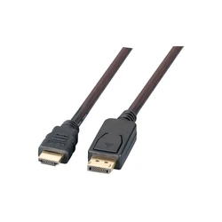 Καλώδιο Displayport EFB to HDMI A, St.-St., 5,0m, Black