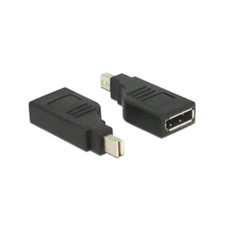 Αντάπτορας MiniDisplayPort Delock -> DP M/F 4K 90° sw