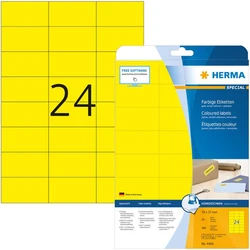 Ετικέτες Herma A4 yellow 70x37 mm matt 480 pcs.