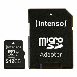 Κάρτα Μνήμης microSDXC Intenso 512GB Class 10 UHS-I U1 Performance