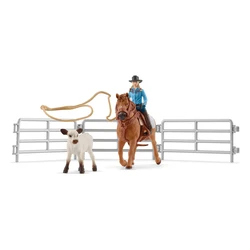 Μινιατούρα Schleich Farm World 42577 Team Roping mit Cowgirl