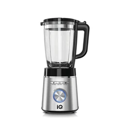 Μπλέντερ Για Smoothies IQ Με Γυάλινη Κανατά 1.75lt 1400w Bl-415 Inox