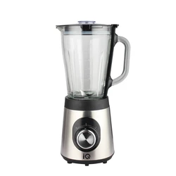 Μπλέντερ Για Smoothies IQ Με Γυάλινη Κανατά 1.5lt 1400w Bl-416 Inox