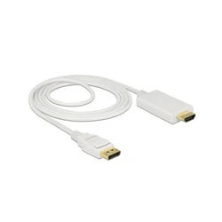 Καλώδιο DisplayPort Delock DP -> HDMI M/M 4K 2.00m White