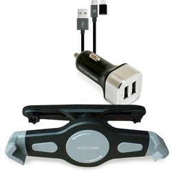 Φορτιστής Αυτοκινήτου RealPower holder + charging adapter.