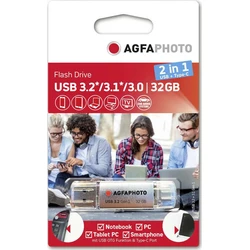 USB Flash 32GB AgfaPhoto USB 3.0 2in1 USB-TypeC