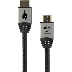 Καλώδιο HDMI Spartan Gear - 2.1 (length: 1,5m - Aluminum with gold plated plugs)