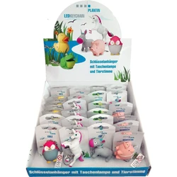Μπρελόκ Ζωάκι Plantin LED animals sales display (6 items, each with 4 pieces)