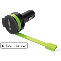 Φορτιστής Αυτοκινήτου RealPower - integrated Lighning Cable + 1x USB