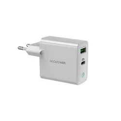 Φορτιστής Πρίζας RealPower PC-20 White