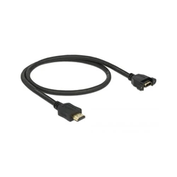 Καλώδιο HDMI Delock A->A M/F 4K 30Hz 0.50m Black