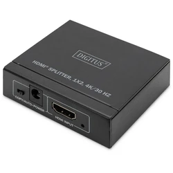 HDMI Splitter Digitus 1x2 4K/30Hz Black