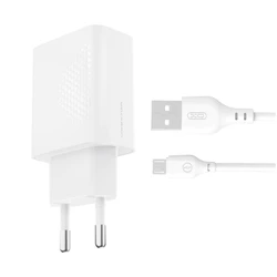 XO Φορτιστής USB-A με Καλώδιο Micro USB 18W Quick Charge (L159)