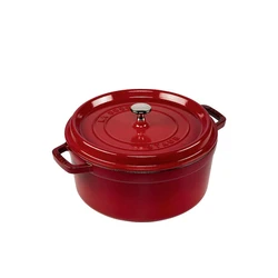 Κατσαρόλα Staub Round Cocotte, 24cm cast iron, cherry