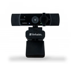 Webcam Verbatim AWC-03 UHD Dual Mic Autofokus Black
