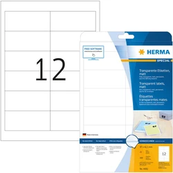 Ετικέτες Herma labels transp. matt A4 97x42,3 mm foil 300 pcs