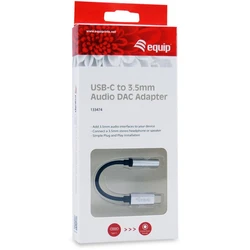 Αντάπτορας Equip USB-C -> Audio DAC 4-Pin 3.5mm M / F 0.15m sw