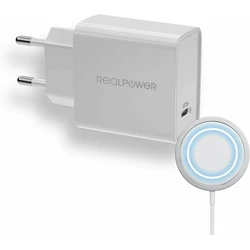 Φορτιστής Πρίζας RealPower PC-MagSet and MagSafe Ladepet SET White