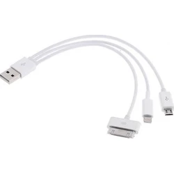 Καλώδιo USB 3-IN-1 MULTI (MICRO USB, APPLE LIGHTNING APPLE 30PIN)