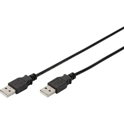 Καλώδιο USB Digitus 2.0 connection cable - Type-A (male)/ Type-A (male) - 1m