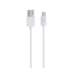 Καλώδιο RealPower charging / data lightning 1m white MFI-certified