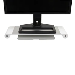 Βάση Monitor TERRATEC Spacebar silver white monitor stand 4 x USB ALU