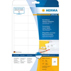 Ετικέτες Herma A4 White 64,6x33,8 mm opaque 600 pcs.