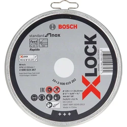 Δίσκοι Κοπής Bosch X-LOCK Cutting Disc Set 10x125x1mm Std Inox