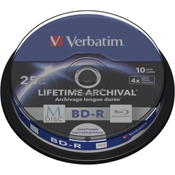 BD-R M-DISC Verbatim 25GB 4x Inkjet Printable Spindle
