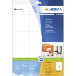 Ετικέτες Herma 70x36 white matte 10 sheets DIN A4 240 Pcs. 8638