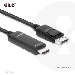Καλώδιο DisplayPort Club3D 1.4 > HDMI HDR 8K60Hz active 3m retail