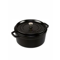 Κατσαρόλα Staub Round Cocotte, 24cm cast iron, black