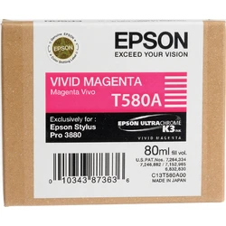 Μελάνι Epson vivid magenta T 580 80 ml T 580A