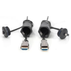 Καλώδιο HDMI Digitus AOC armored M/M IP68 4K 10m Black