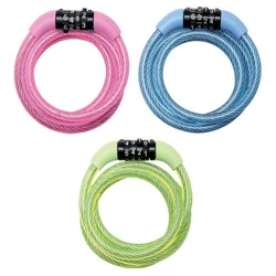 Κλειδαριά Ποδηλάτου Master Coiled Cord 1,20m w. fixed comb. 8143EURDPROCOL