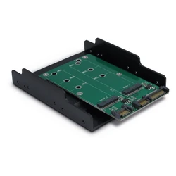 Πλαίσιο Για Σκληρούς Δίσκους Inter-Tech KT005B PCI 3,5" 2xSATA -> 2xM.2 SATA retail