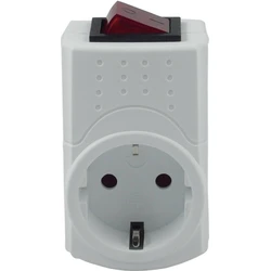 Μονόπριζο REV adapter plug w. switch
