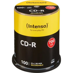 CD-R Intenso 700MB 100pcs Cake Box 52x retail