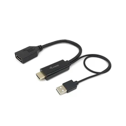 Αντάπτορας HDMI Equip Displayport M/F 0.15m 4K/60Hz sw