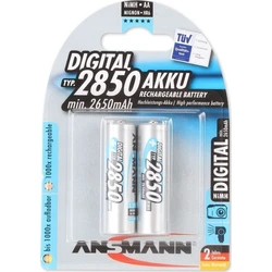 Επαναφορτιζόμενες Μπαταρίες 1x2 Ansmann NiMH rech. 2850 Mignon AA 2650 mAh DIGITAL