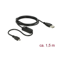 Καλώδιο USB Delock micro B -> A St/St 1.50m Ein/Aus-Sch