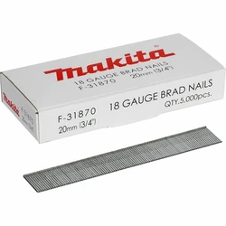 Καρφιά Makita Gauge Brad Nails 1,2x20mm F-31870 5000 pcs.