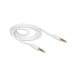 Καλώδιο Ήχου Delock 3,5mm -> 3,5mm M/M 1.00m 4Pin White